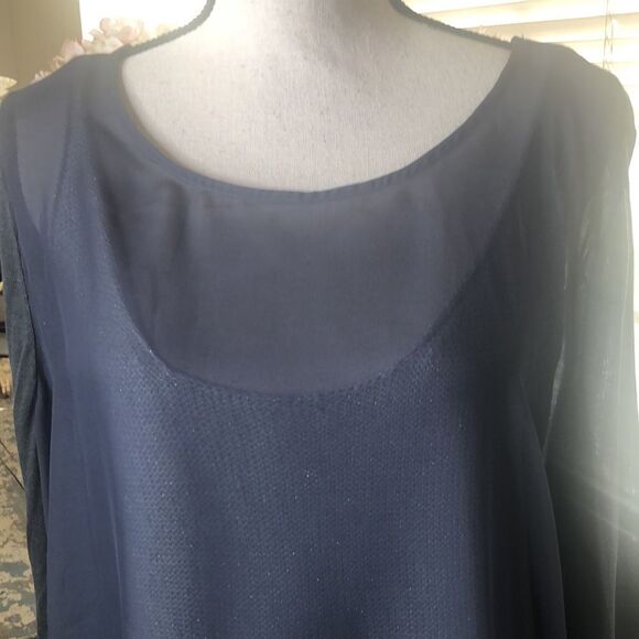 Tribal Gray Layered Top - Picture 2 of 14